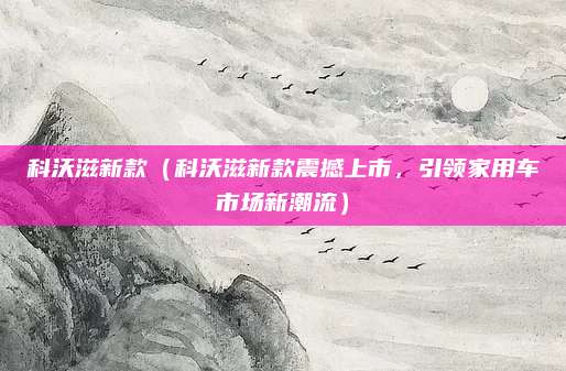 科沃滋新款(科沃滋新款震撼上市,引领家用车市场新潮流)