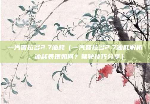 一汽普拉多2.7油耗（一汽普拉多2.7油耗解析，油耗表现如何？驾驶技巧分享）