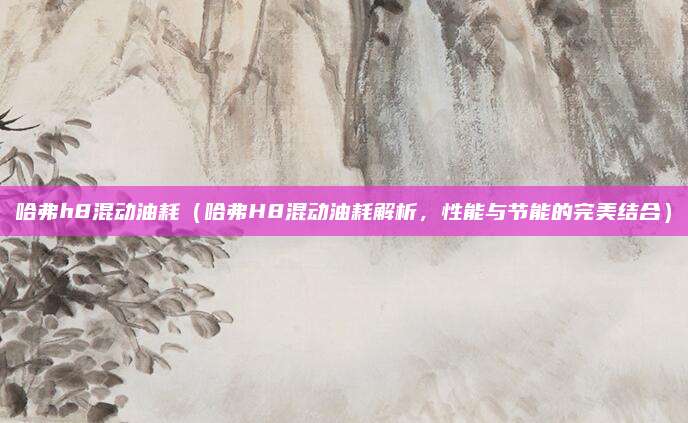 哈弗h8混动油耗(哈弗H8混动油耗解析,性能与节能的完美结合)