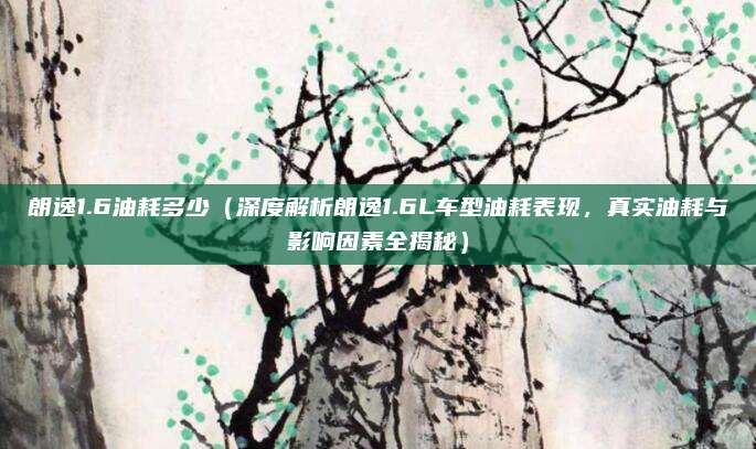 朗逸1.6油耗多少（深度解析朗逸1.6L车型油耗表现，真实油耗与影响因素全揭秘）