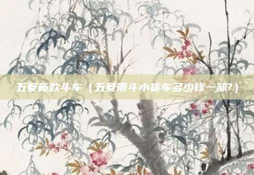 五菱新款斗车(五菱带斗小货车多少钱一部?)