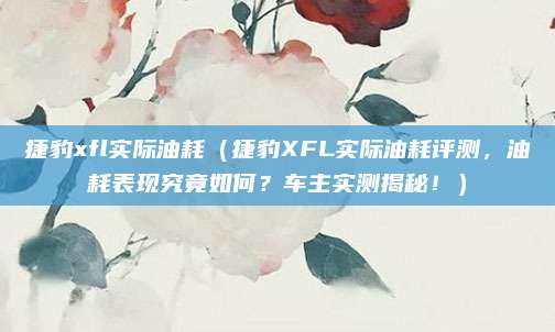 捷豹xfl实际油耗（捷豹XFL实际油耗评测，油耗表现究竟如何？车主实测揭秘！）