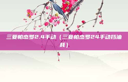 三菱帕杰罗2.4手动(三菱帕杰罗24手动挡油耗)