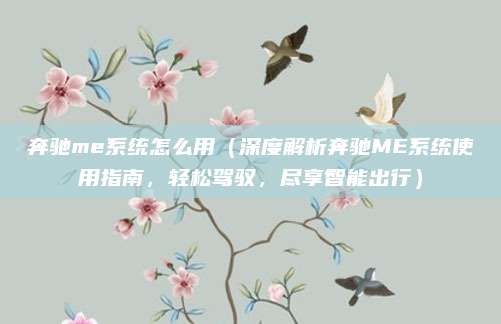 奔驰me系统怎么用（深度解析奔驰ME系统使用指南，轻松驾驭，尽享智能出行）