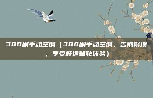 308刷手动空调(308刷手动空调,告别繁琐,享受舒适驾驶体验)