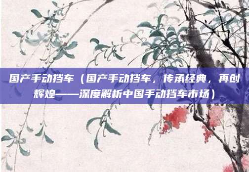 国产手动挡车(国产手动挡车,传承经典,再创辉煌——深度解析中国手动挡车市场)