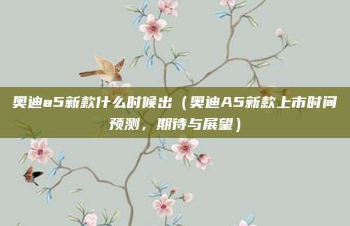 奥迪a5新款什么时候出(奥迪A5新款上市时间预测,期待与展望)