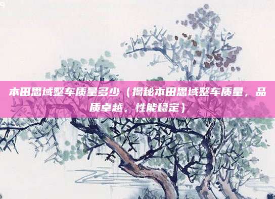 本田思域整车质量多少(揭秘本田思域整车质量,品质卓越,性能稳定)