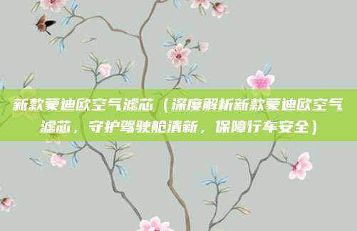 新款蒙迪欧空气滤芯（深度解析新款蒙迪欧空气滤芯，守护驾驶舱清新，保障行车安全）