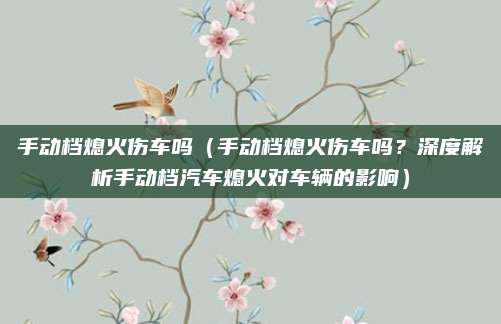 手动档熄火伤车吗（手动档熄火伤车吗？深度解析手动档汽车熄火对车辆的影响）