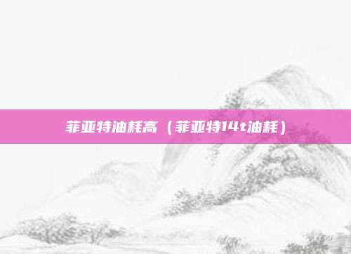 菲亚特油耗高(菲亚特14t油耗)