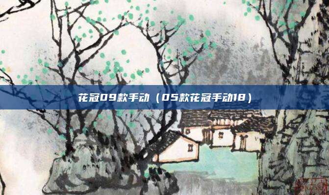花冠09款手动（05款花冠手动18）