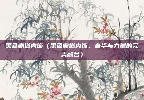 黑色霸道内饰（黑色霸道内饰，奢华与力量的完美融合）