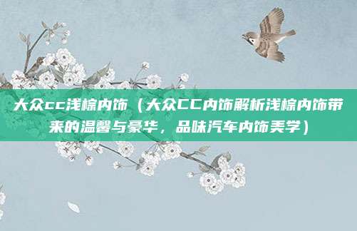 大众cc浅棕内饰(大众CC内饰解析浅棕内饰带来的温馨与豪华,品味汽车内饰美学)
