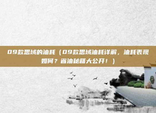09款思域的油耗(09款思域油耗详解,油耗表现如何?省油秘籍大公开!)
