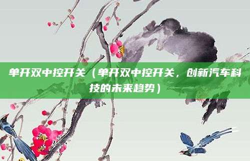 单开双中控开关(单开双中控开关,创新汽车科技的未来趋势)