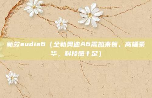 新款audia6(全新奥迪A6震撼来袭,高端豪华,科技感十足)
