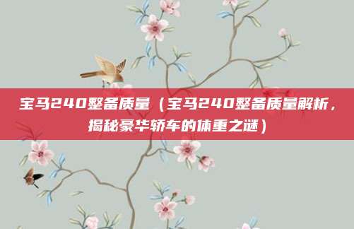 宝马240整备质量（宝马240整备质量解析，揭秘豪华轿车的体重之谜）