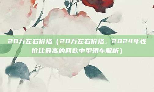 20万左右价格（20万左右价格，2024年性价比最高的四款中型轿车解析）