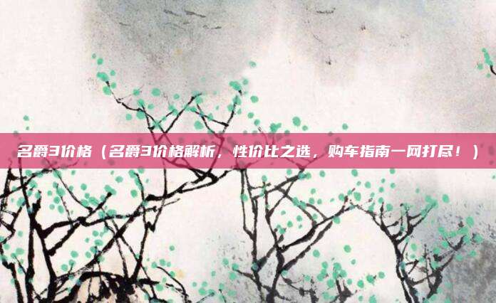 名爵3价格(名爵3价格解析,性价比之选,购车指南一网打尽!)