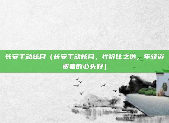 长安手动炫目(长安手动炫目,性价比之选,年轻消费者的心头好)
