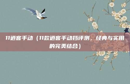11逍客手动(11款逍客手动挡评测,经典与实用的完美结合)