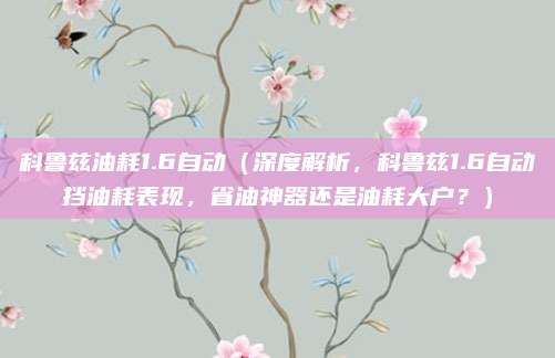 科鲁兹油耗1.6自动(深度解析,科鲁兹1.6自动挡油耗表现,省油神器还是油耗大户?)