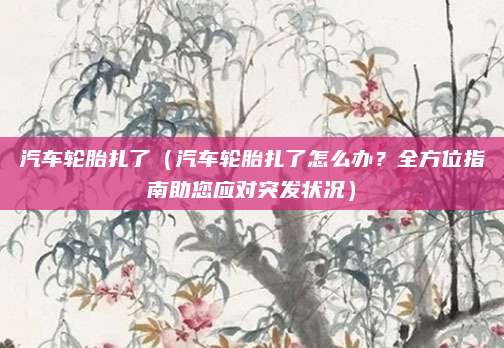 汽车轮胎扎了(汽车轮胎扎了怎么办?全方位指南助您应对突发状况)