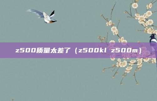 z500质量太差了(z500kl z500m)