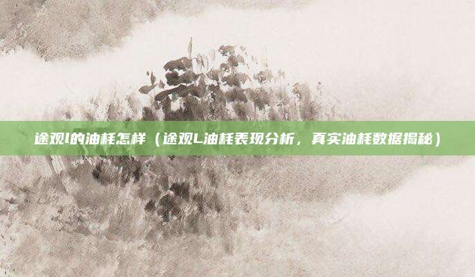 途观l的油耗怎样(途观L油耗表现分析,真实油耗数据揭秘)
