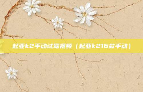 起亚k2手动试驾视频(起亚k216款手动)