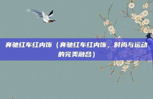 奔驰红车红内饰（奔驰红车红内饰，时尚与运动的完美融合）