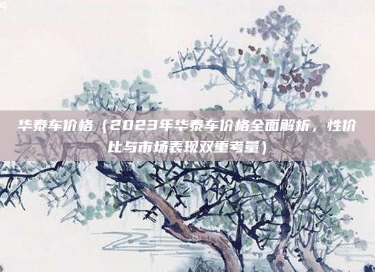 华泰车价格（2023年华泰车价格全面解析，性价比与市场表现双重考量）
