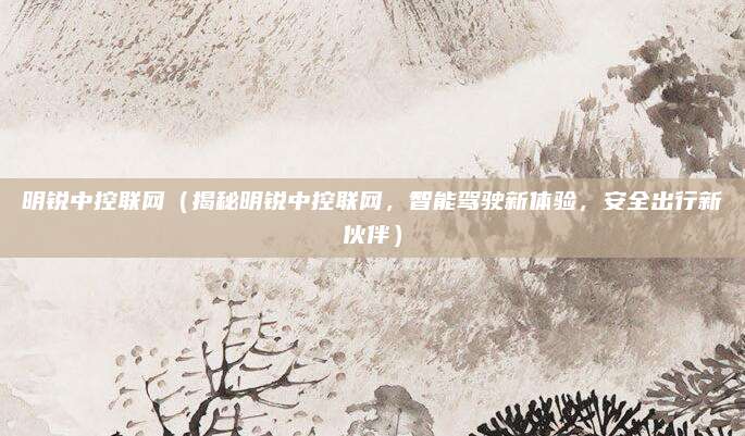 明锐中控联网（揭秘明锐中控联网，智能驾驶新体验，安全出行新伙伴）