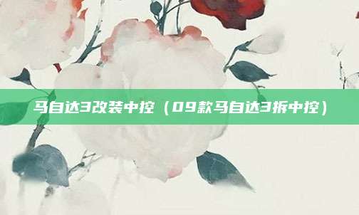 马自达3改装中控（09款马自达3拆中控）