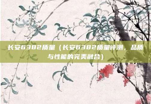 长安6382质量（长安6382质量评测，品质与性能的完美融合）