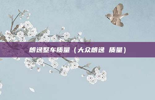 朗逸整车质量(大众朗逸 质量)