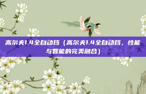 高尔夫1.4全自动挡（高尔夫1.4全自动挡，性能与智能的完美融合）
