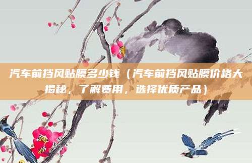 汽车前挡风贴膜多少钱（汽车前挡风贴膜价格大揭秘，了解费用，选择优质产品）