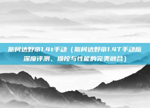 斯柯达野帝1.4t手动（斯柯达野帝1.4T手动版深度评测，操控与性能的完美融合）