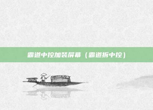 霸道中控加装屏幕(霸道拆中控)