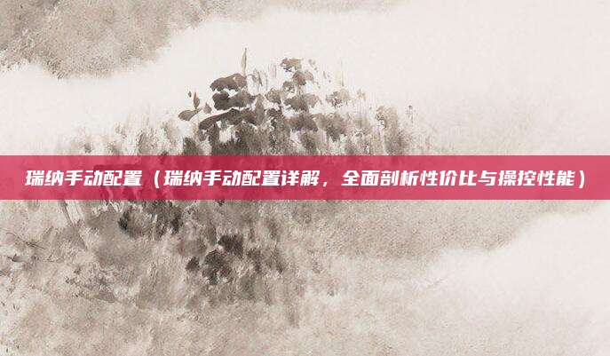 瑞纳手动配置（瑞纳手动配置详解，全面剖析性价比与操控性能）