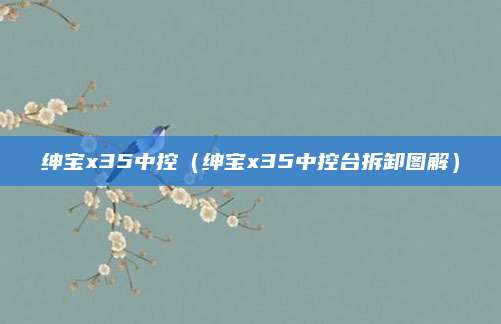 绅宝x35中控（绅宝x35中控台拆卸图解）