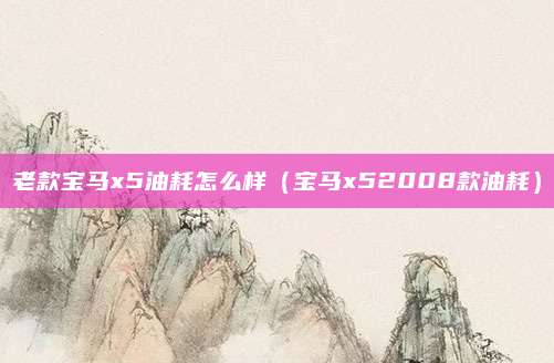 老款宝马x5油耗怎么样（宝马x52008款油耗）
