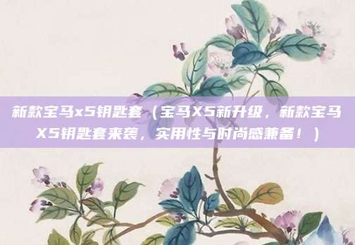 新款宝马x5钥匙套（宝马X5新升级，新款宝马X5钥匙套来袭，实用性与时尚感兼备！）