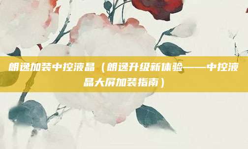 朗逸加装中控液晶（朗逸升级新体验——中控液晶大屏加装指南）