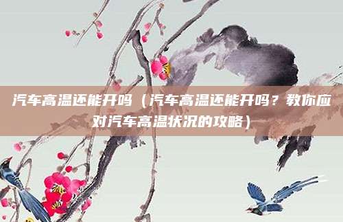 汽车高温还能开吗（汽车高温还能开吗？教你应对汽车高温状况的攻略）
