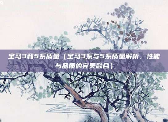 宝马3和5系质量（宝马3系与5系质量解析，性能与品质的完美融合）