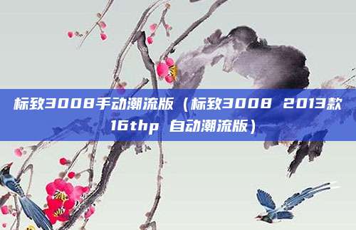 标致3008手动潮流版(标致3008 2013款 16thp 自动潮流版)