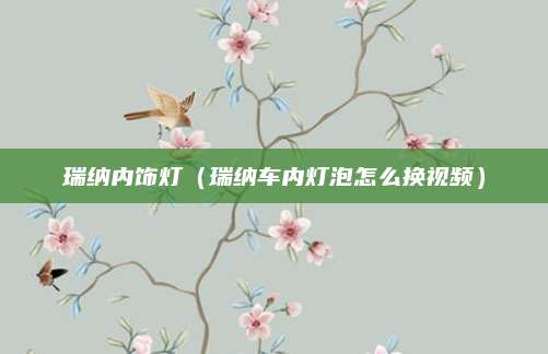 瑞纳内饰灯(瑞纳车内灯泡怎么换视频)
